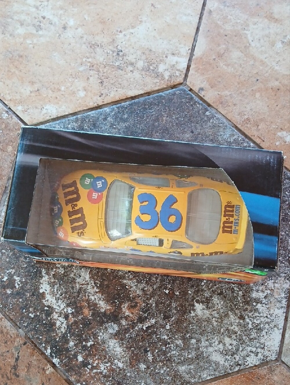 Hot Wheels Racing Scale 1:24 Toy Car - Yellow #36 M&M’s Design - Picture 2 of 4